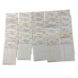 Vintage Ephemera Library Check Out Cards Lot of 30 Bookmark Craft DIY Bookworm